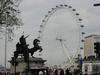 London Eye and statue